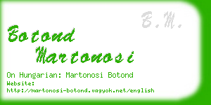 botond martonosi business card